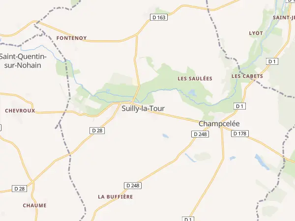 Plan de Suilly-la-Tour