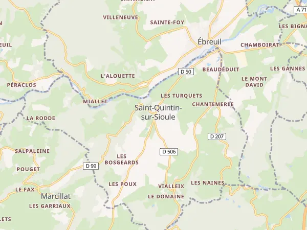 Plan de Saint-Quintin-sur-Sioule