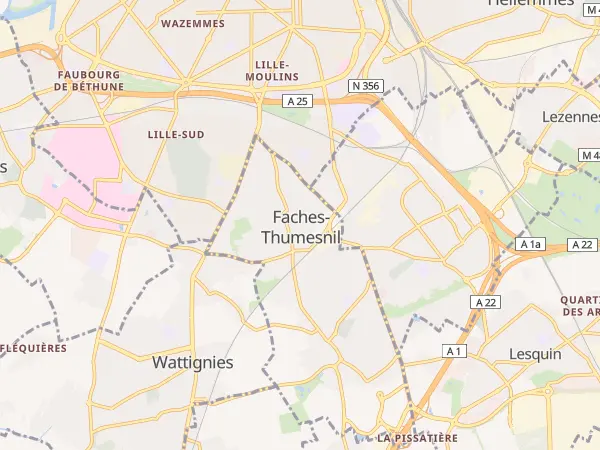 Plan de Faches-Thumesnil