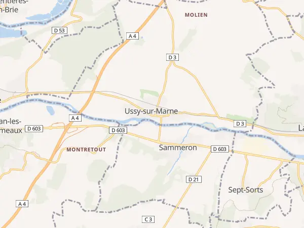 Plan de Ussy-sur-Marne