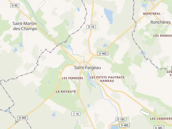 Plan de Saint-Fargeau
