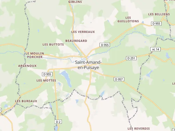Plan de Saint-Amand-en-Puisaye
