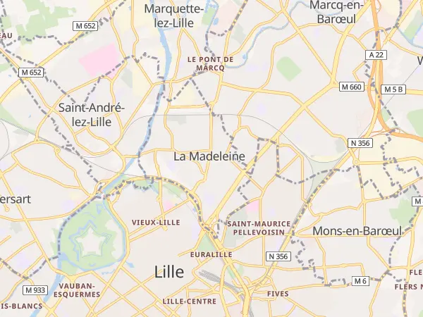 Plan de La Madeleine