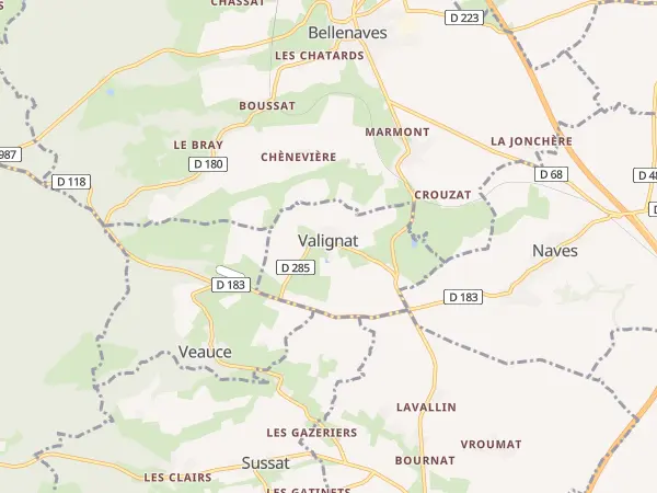 Plan de Valignat