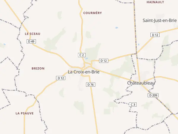 Plan de La Croix-en-Brie