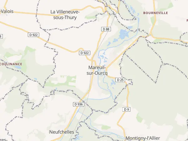 Plan de Mareuil-sur-Ourcq