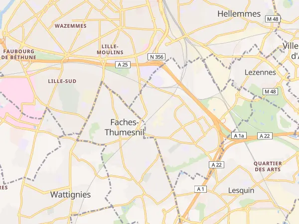 Plan de Ronchin