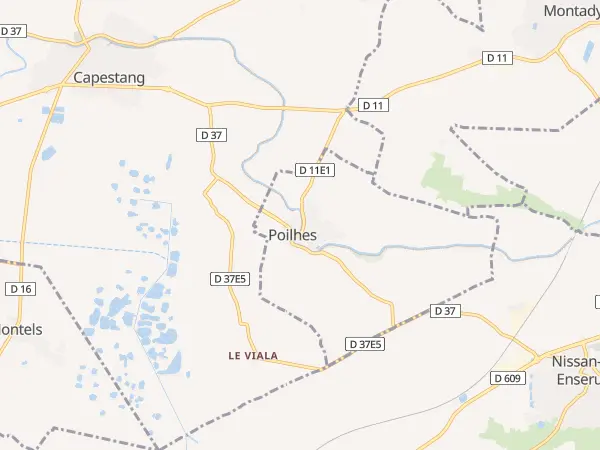 Plan de Poilhes