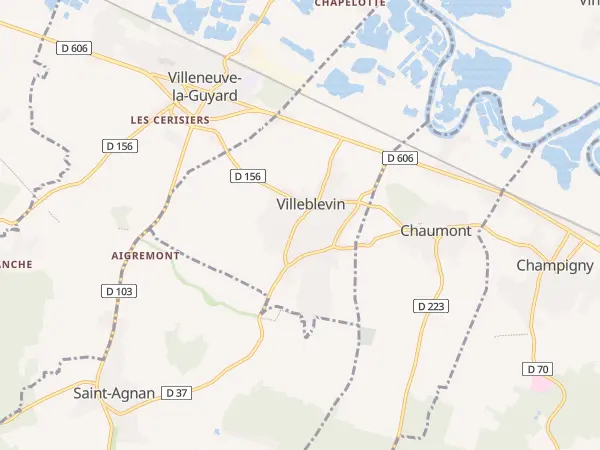 Plan de Villeblevin