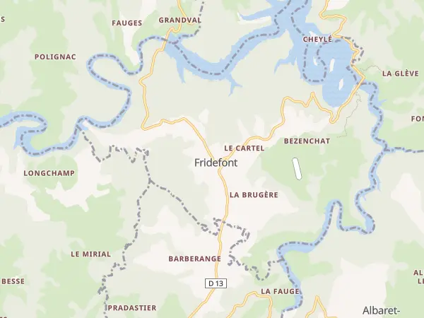 Plan de Fridefont