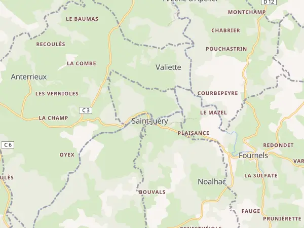Plan de Saint-Juéry