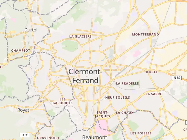 Plan de Clermont-Ferrand