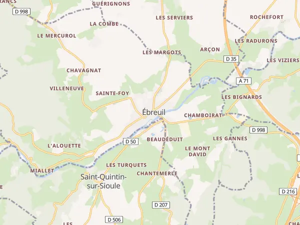 Plan de Ébreuil