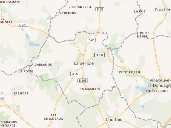 Plan de La Belliole