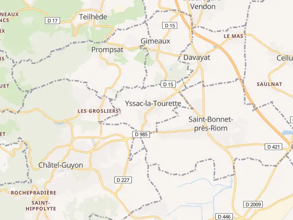 Plan de Yssac-la-Tourette