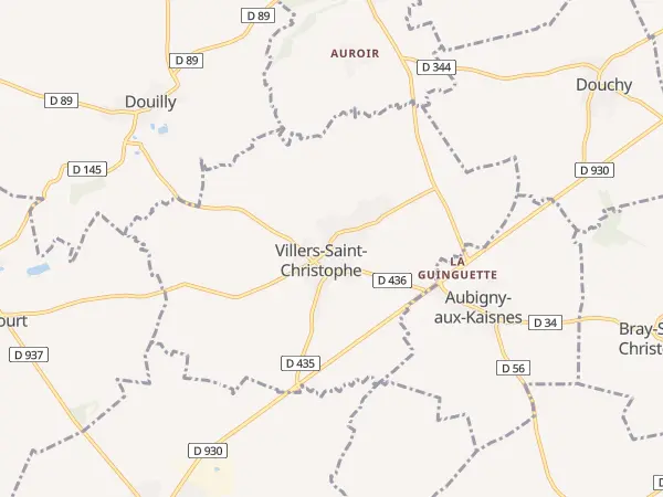 Plan de Villers-Saint-Christophe