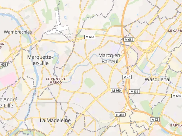 Plan de Marcq-en-Barœul