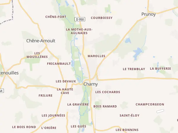 Plan de Charny Orée de Puisaye