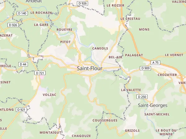 Plan de Saint-Flour