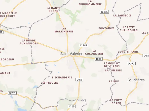 Plan de Saint-Valérien