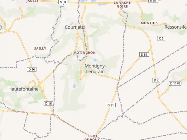 Plan de Montigny-Lengrain