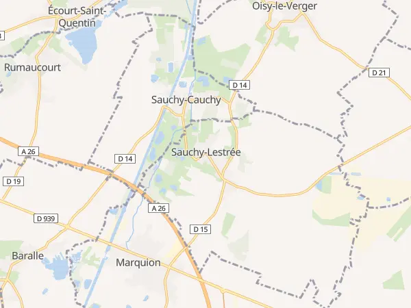 Plan de Sauchy-Lestrée