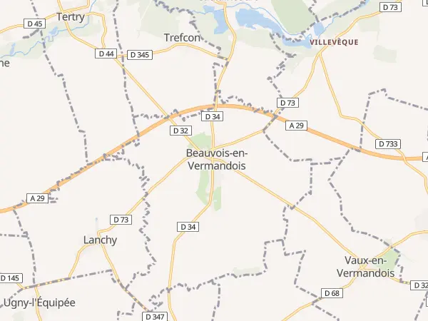 Plan de Beauvois-en-Vermandois