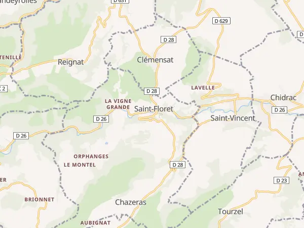Plan de Saint-Floret