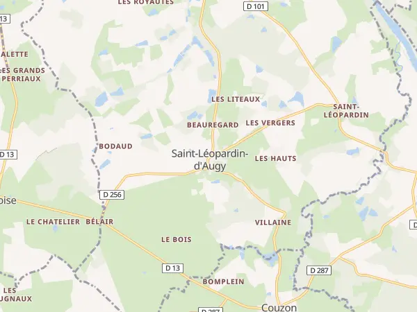 Plan de Saint-Léopardin-d’Augy