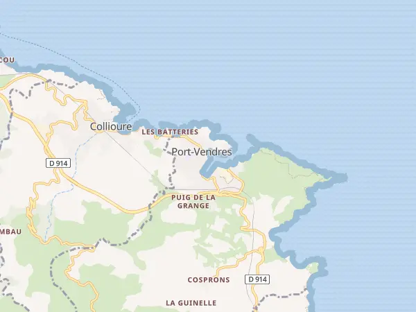 Plan de Port-Vendres