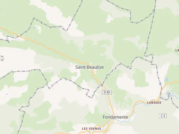 Plan de Saint-Beaulize