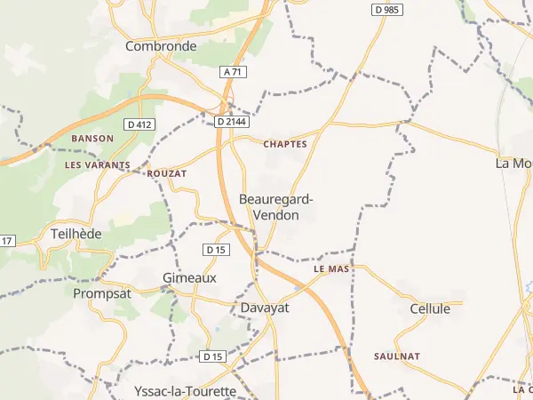 Plan de Beauregard-Vendon