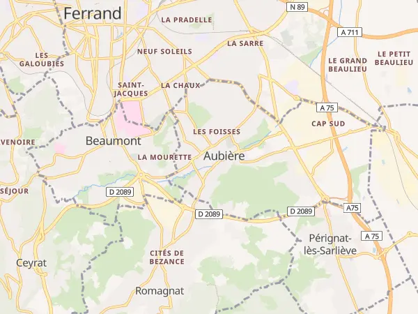 Plan de Aubière