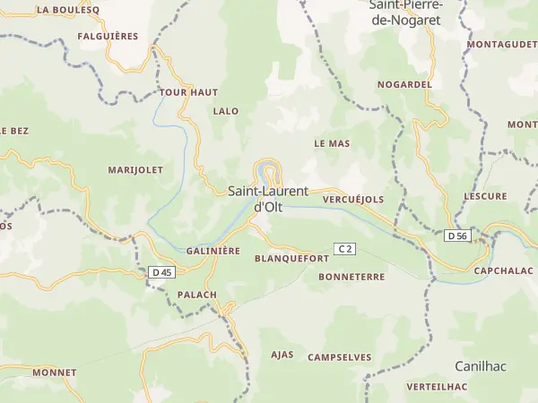 Plan de Saint-Laurent-d’Olt