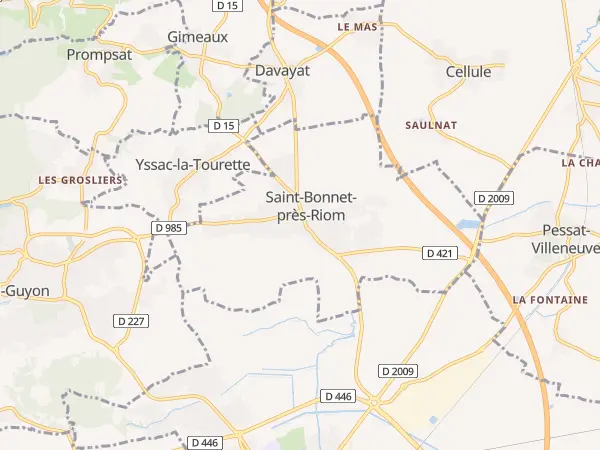 Plan de Saint-Bonnet-près-Riom