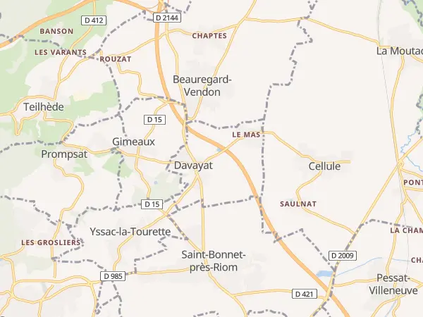 Plan de Davayat