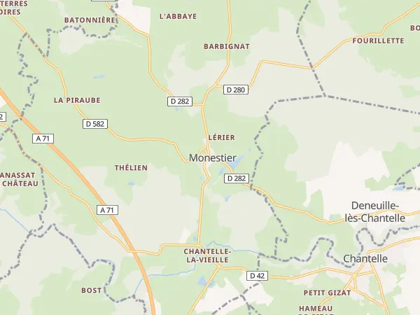 Plan de Monestier