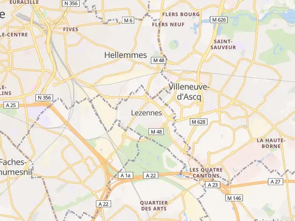 Plan de Lezennes