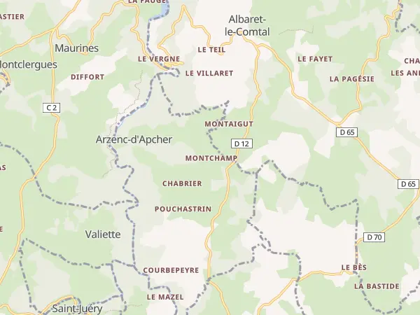 Plan de Arzenc-d’Apcher