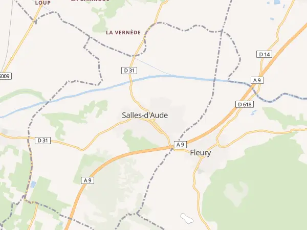 Plan de Salles-d’Aude