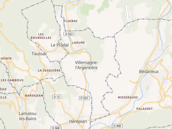 Plan de Villemagne-l’Argentière