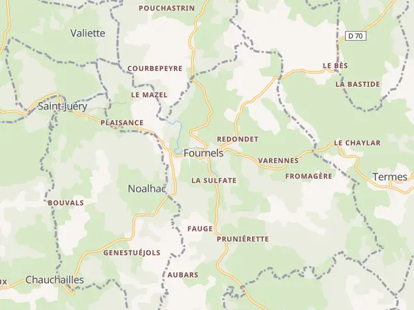 Plan de Fournels
