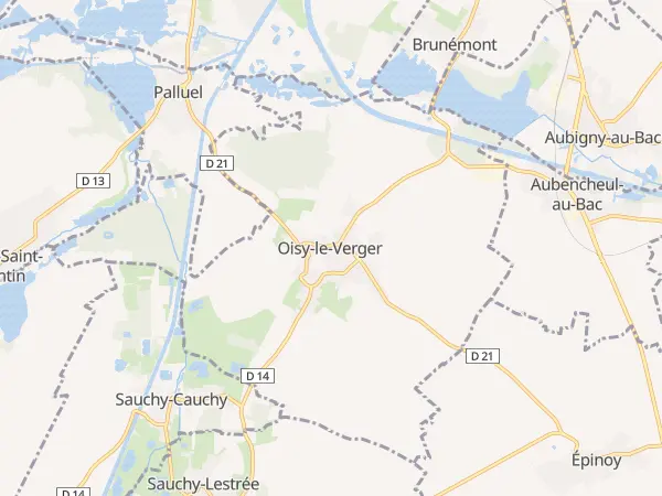 Plan de Oisy-le-Verger
