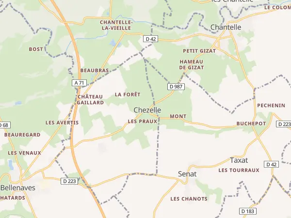 Plan de Chezelle