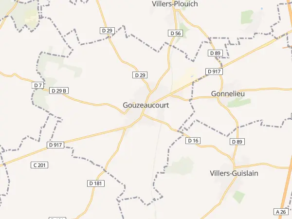 Plan de Gouzeaucourt