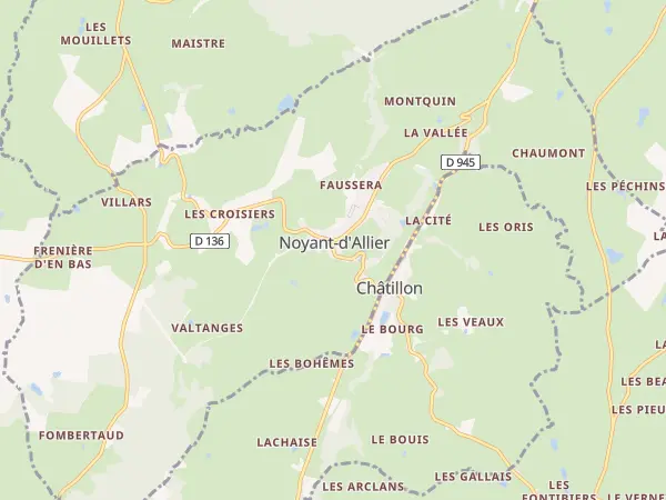 Plan de Noyant-d’Allier