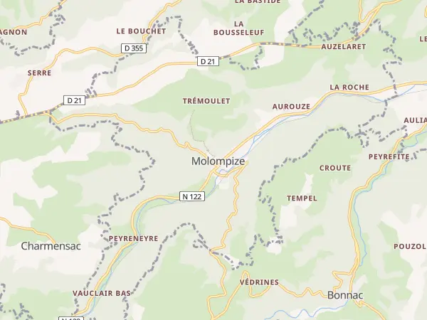 Plan de Molompize