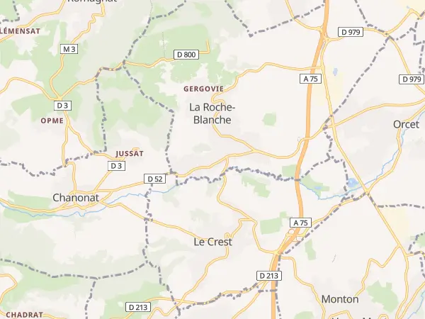 Plan de La Roche-Blanche