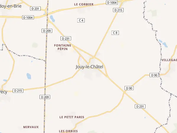 Plan de Jouy-le-Châtel