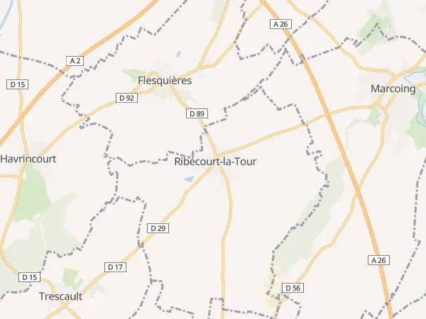 Plan de Ribécourt-la-Tour
